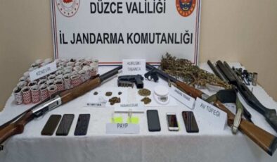 Düzce Jandarması’ndan uyuşturucuya 18 gözaltı