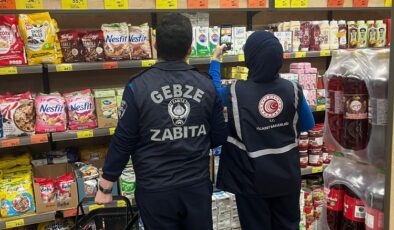 Gebze’de fiyat etiketleri denetlendi