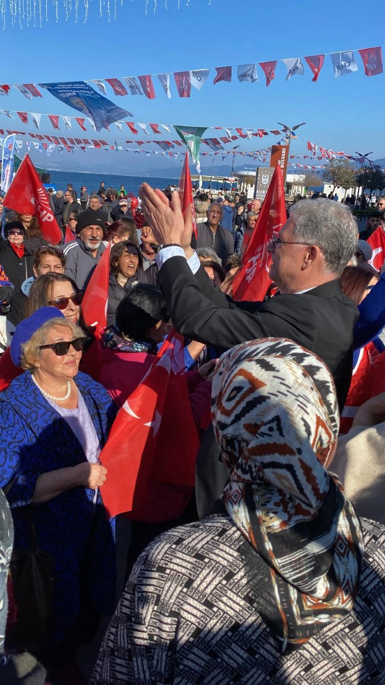 Mudanya'da Dalgıç'tan nokta mitingleri