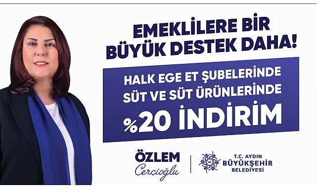 Özlem Çerçioğlu tarafından başlatılan ve şimdiye kadar Aydın’da yaşayan 150 bine yakın emeklinin yararlandığı “Emekli Kart” projesinin kapsamı genişletiliyor