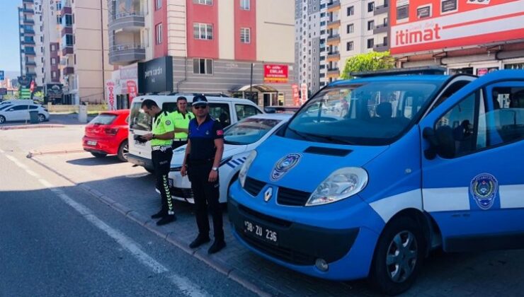 Kayseri zabıtası bayramda sahada