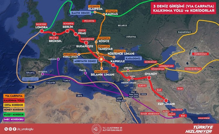 Bu koridor Avrupa'nın önemli parçası olacak... Bulgaristan'dan Türkiye'ye bağlanacak