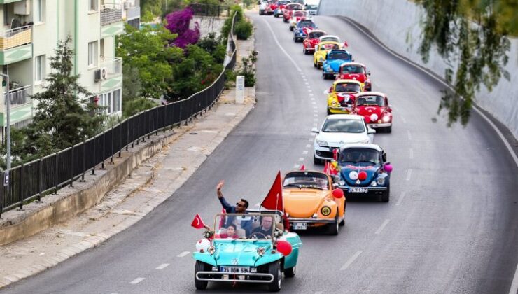 Çiğli’de coşku zirve yaptı… Çiğli’de Vosvos turlu selamlama