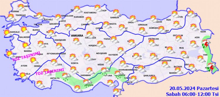 Dikkat! Toz taşınımı sürüyor