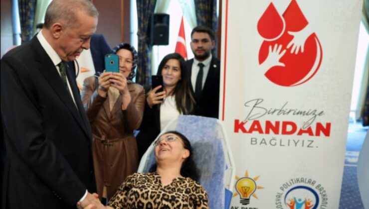 Erdoğan’dan kan bağışçılarına ziyaret