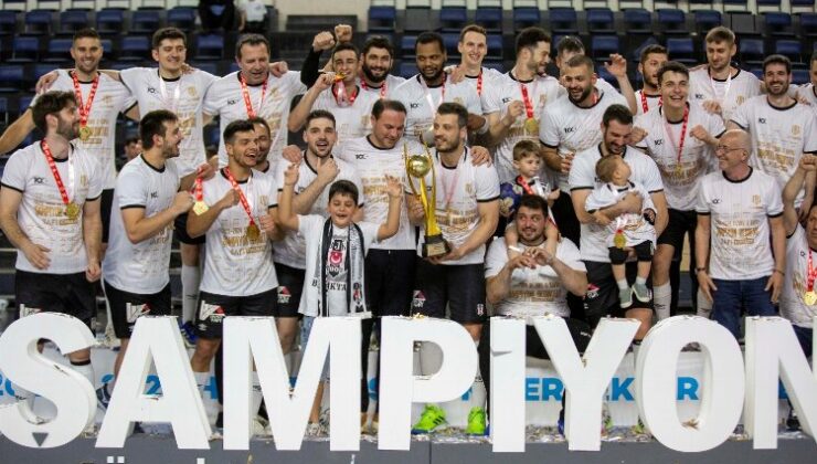 Erkeklerde ‘Süper’ şampiyon Beşiktaş Safi Çimento