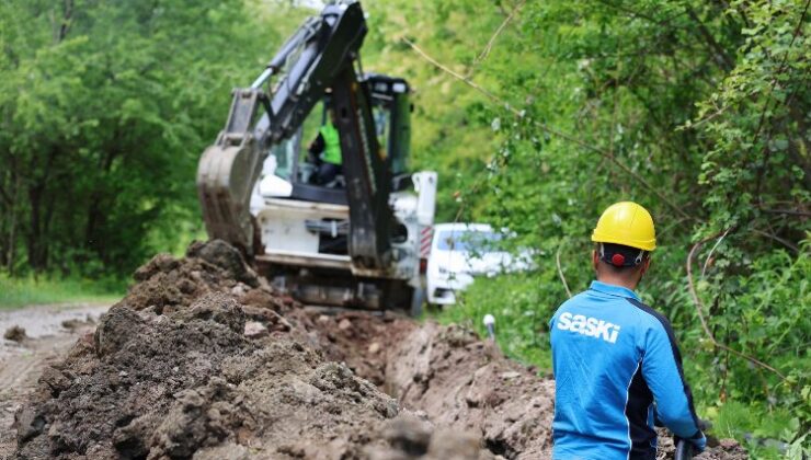 Geyve Kamışlı’nın 5 bin metrelik içme suyu hattı yenileniyor