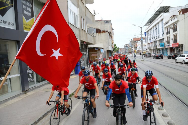 Kocaeli’de pedallar ‘Barış’ için çevrildi