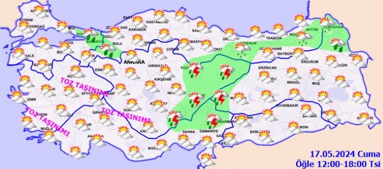 Toz taşınımları sürüyor... Haftanın son iş gününde hava nasıl olacak?