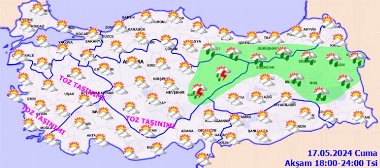 Toz taşınımları sürüyor... Haftanın son iş gününde hava nasıl olacak?