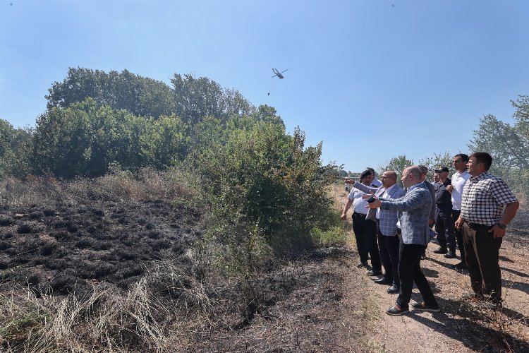 Bursa Nilüfer'deki orman yangını üniversiteye sıçradı