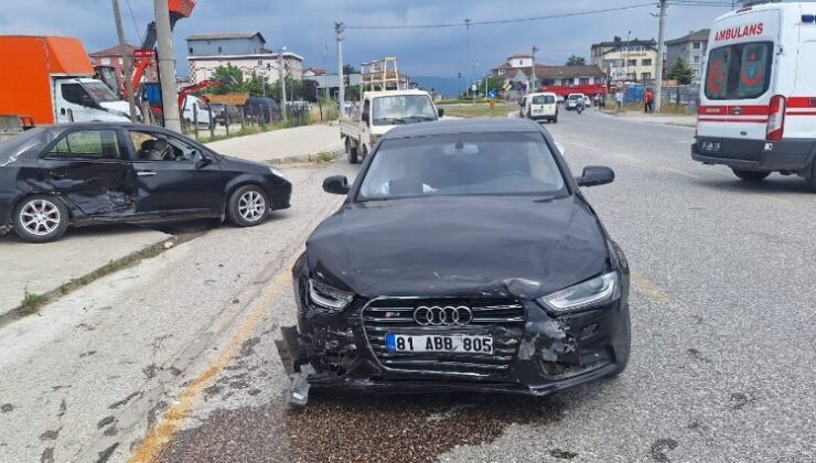 Düzce’de trafik kazası: 3 yaralı!