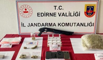 Edirne Jandarma Komutanlığı’ndan uyuşturucu operasyonu