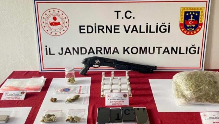 Edirne Jandarma Komutanlığı’ndan uyuşturucu operasyonu