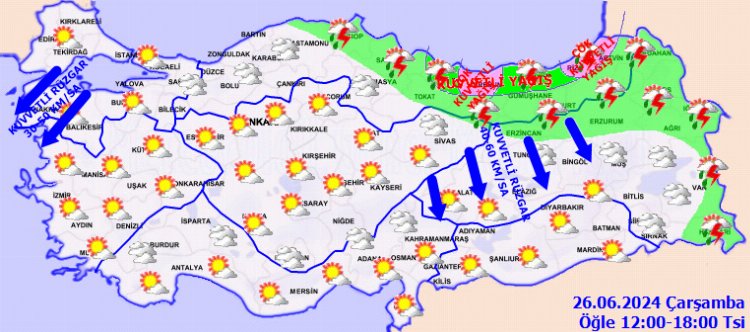 Meteoroloji'den iki 'kuvvetli' uyarı