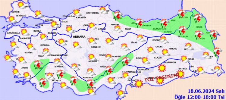 Yurtta bugün hava nasıl olacak? Orta Karadeniz ve Akdeniz'in Toroslar kesimi sağanak yağışlı