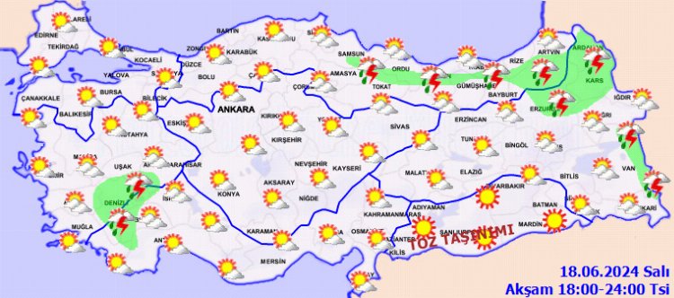 Yurtta bugün hava nasıl olacak? Orta Karadeniz ve Akdeniz'in Toroslar kesimi sağanak yağışlı