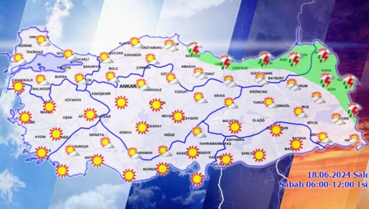 Yurtta bugün hava nasıl olacak? Orta Karadeniz ve Akdeniz’in Toroslar kesimi sağanak yağışlı