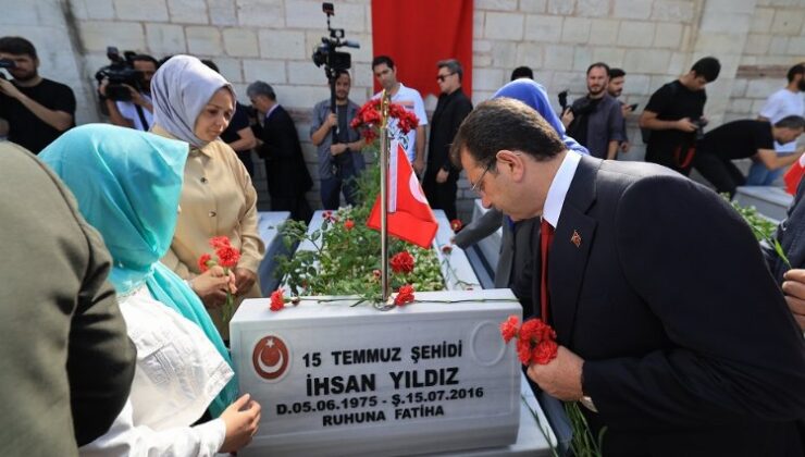 15 Temmuz şehitlerine İstanbul Büyükşehir’de özel anma