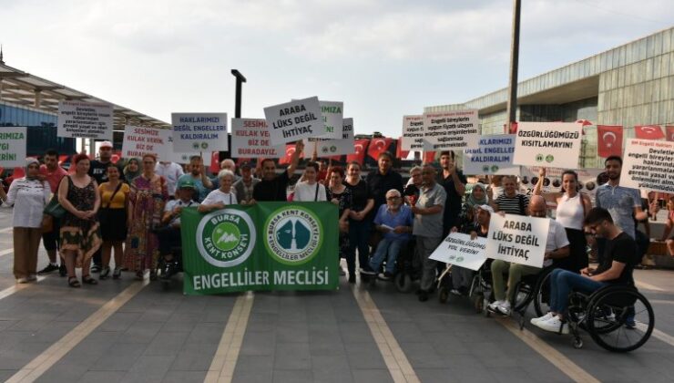 Bursa Kent Konseyi Engelliler Meclisi’nden ‘ÖTV’ çağrısı