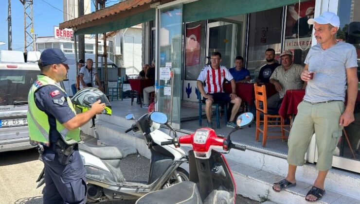 Edirne Jandarması’ndan motosiklet  sürücülerine uyarı!