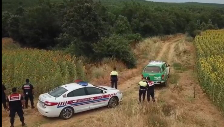 Edirne Keşan’da ormanlara drone ile denetim