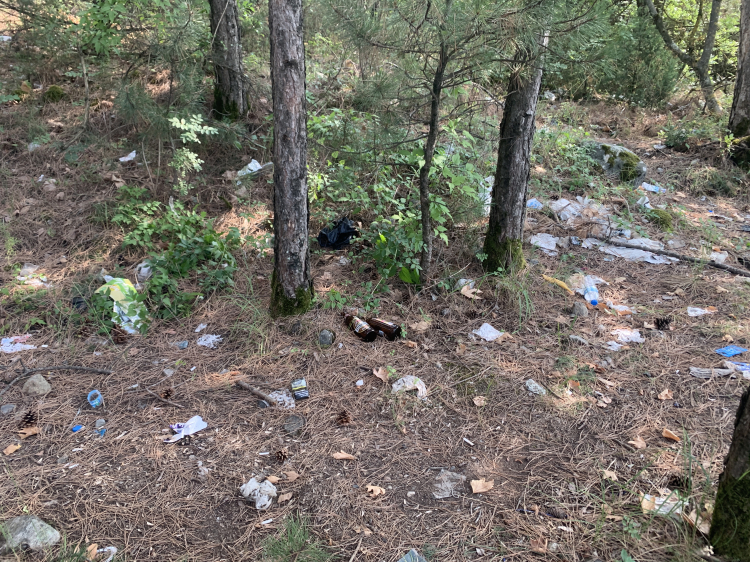 Kestel’in Saitabat Şelalesi yolu, alkoliklere mesken oldu