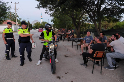 Edirne Keşan’da motosiklet sürücülerine eğitim