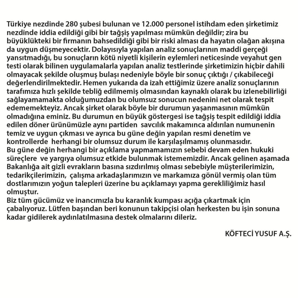 Köfteci Yusuf da Bakanlığın Taklit ve Tağşiş Listesinde