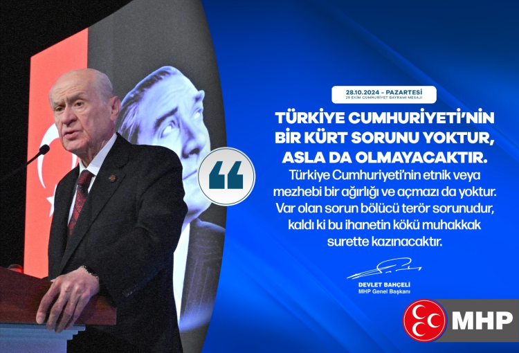 Bahçeli: Türkiye'nin Kürt sorunu yoktur