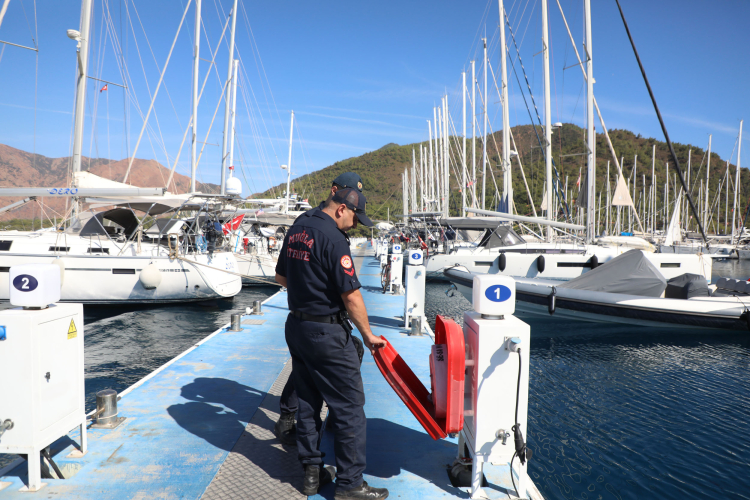 Muğla Büyükşehir Belediyesi il genelinde kıyı tesislerinde kapsamlı yangın denetimi gerçekleştirdi