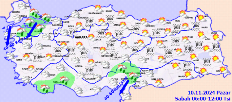 Meteoroloji uyardı! Kuvvetli yağışlara dikkat!