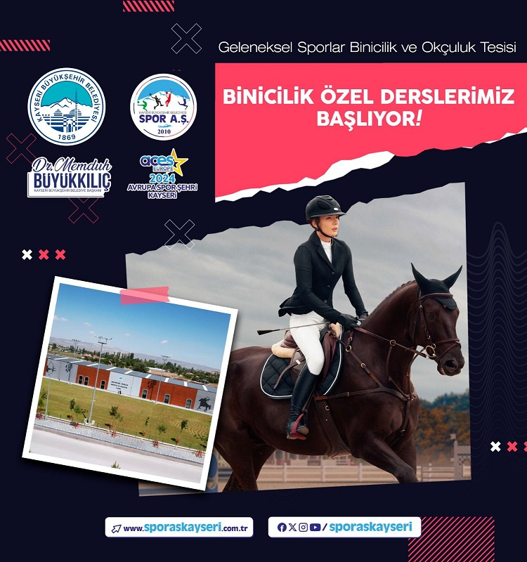 Kayseri Büyükşehir'den binicilik eğitimi