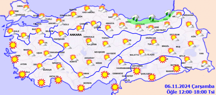 Yurtta bugün hava nasıl?