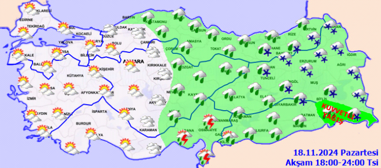 Doğu Akdeniz ve Doğu Anadolu'ya 'kuvvetli yağış' uyarısı!