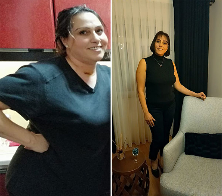 11 ayda 17 kilo verdi, 20 yıllık montu yeniden giydi