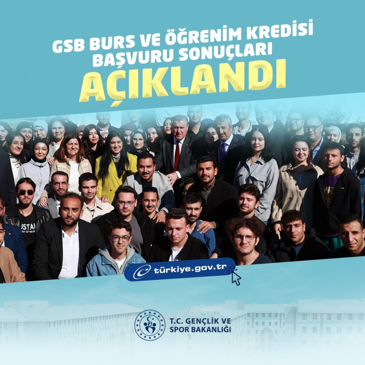 GSB'nin Burs ve Öğrenim Kredisi sonuçları açıklandı