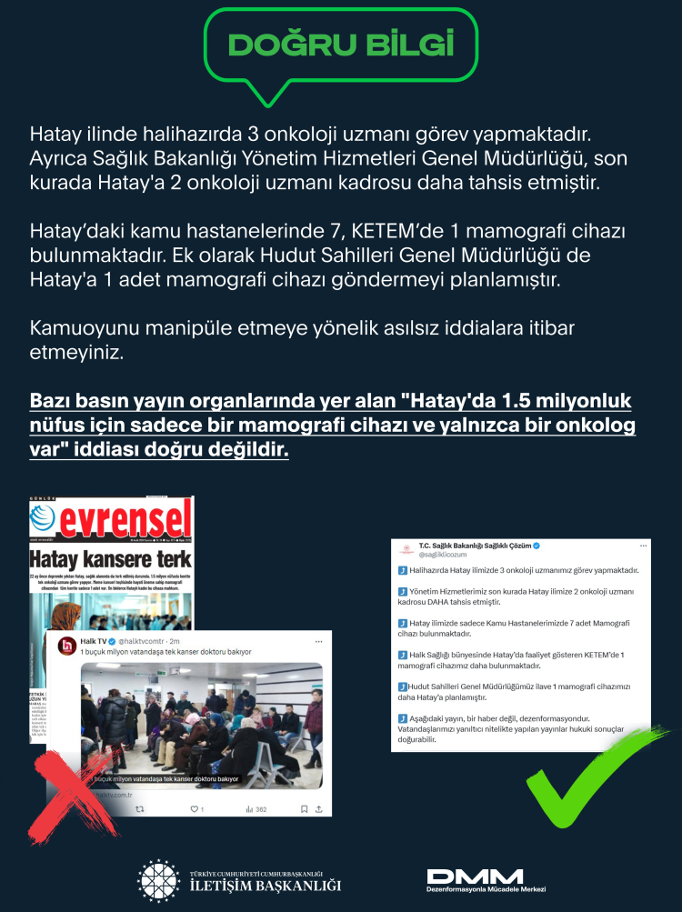 Hatay'daki o iddialar yalanlandı