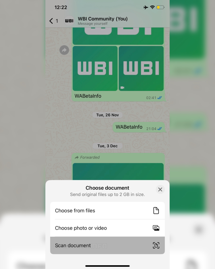 WhatsApp'a tarama özelliği geldi!