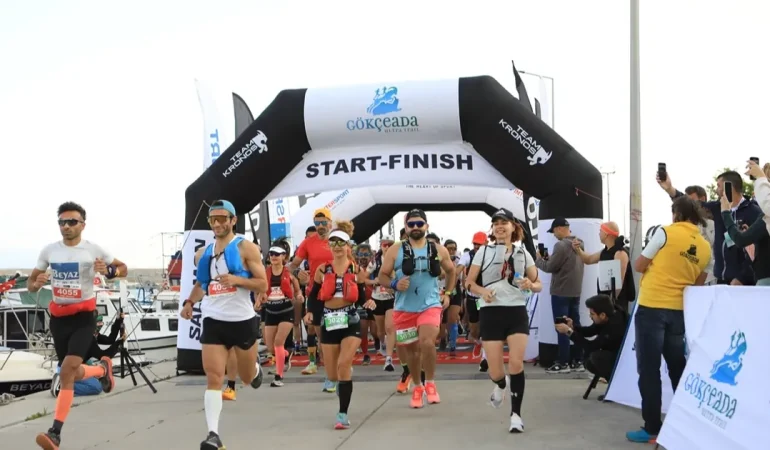 Gökçeada Ultra Trail’de koşu rüzgarı ikinci kez esti