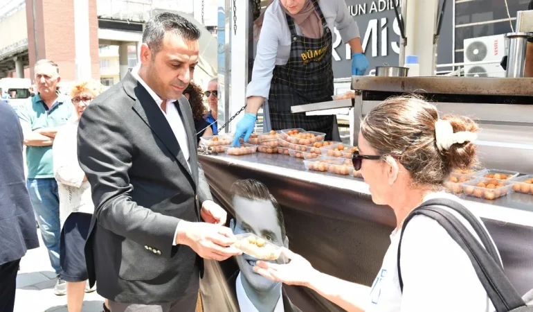 İzmir Çiğli’den Ferdi Zeyrek için lokma ikramı