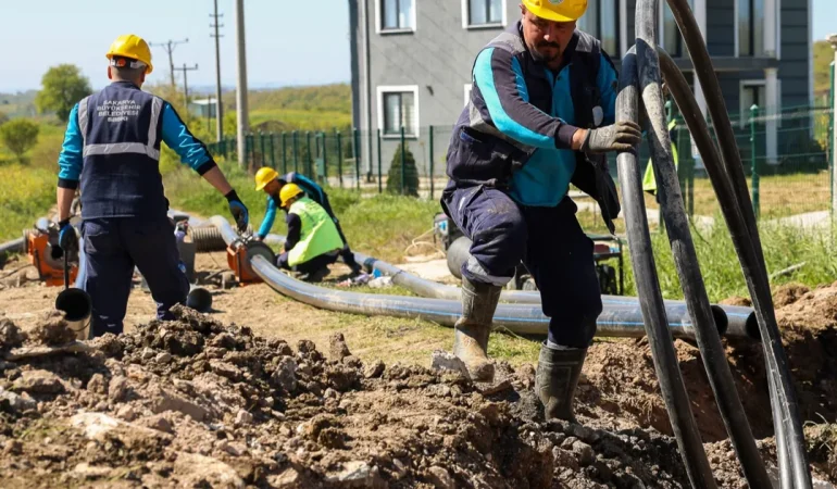 Sakarya Kaynarca’nın 11 kilometrelik yeni içme suyu hattı tamamlandı