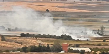 Edirne Keşan’da anız yakımına ortak tepki
