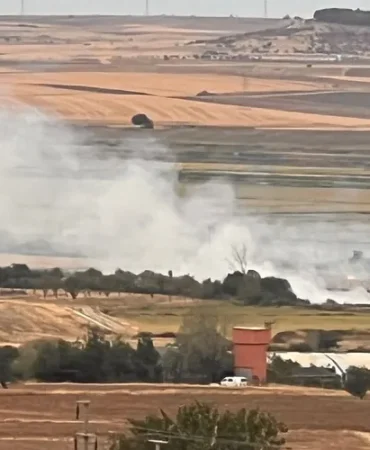 Edirne Keşan’da anız yakımına ortak tepki
